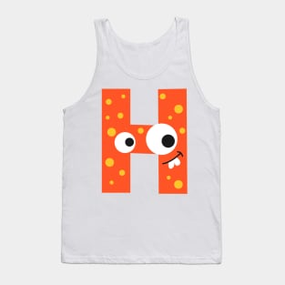 H Letter Tank Top